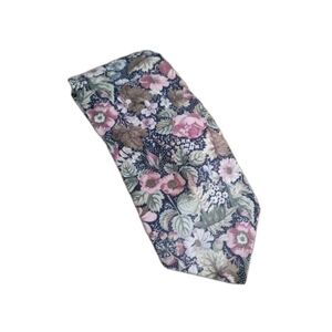 Vintage American Eagle Outfitters Preppy Floral Cotton Necktie